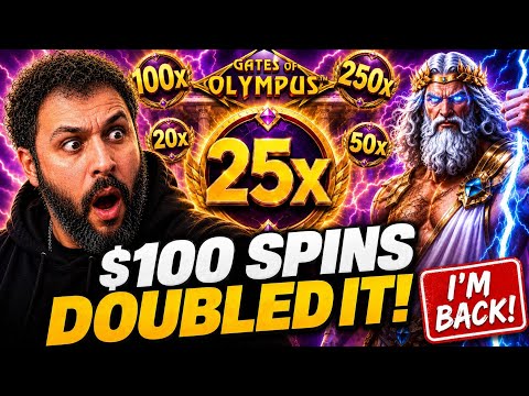 GATES OF OLYMPUS DOUBLED MY BALANCE WITH $100 SPINS! thumbnail